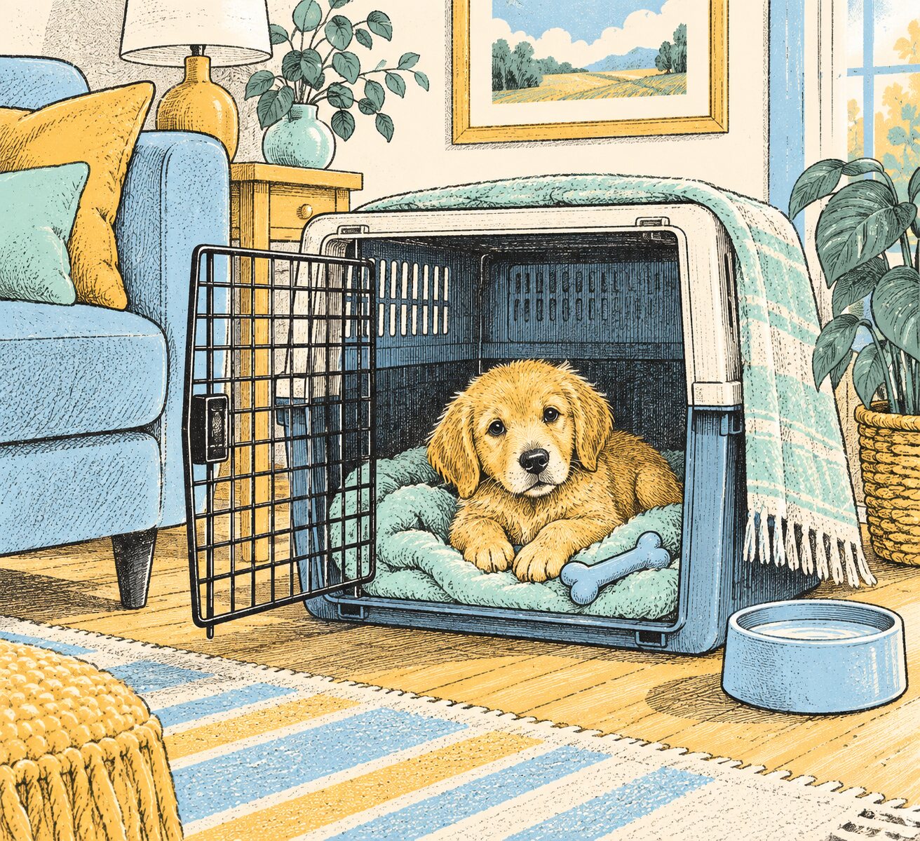 Crate Training a Puppy: The First 7 Nights