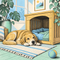 Dog Beds & Furniture: Crates & Houses