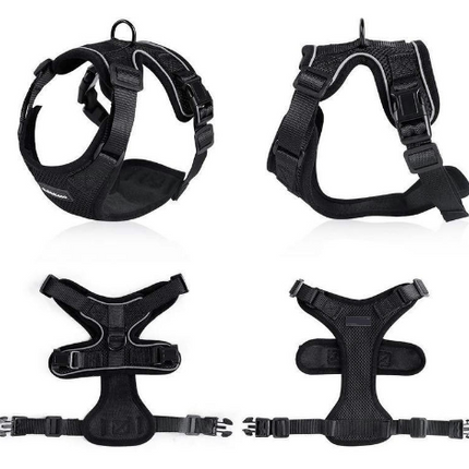 🐱 Escape-Proof Cat Harness – Reflective Vest with Leash Adapter