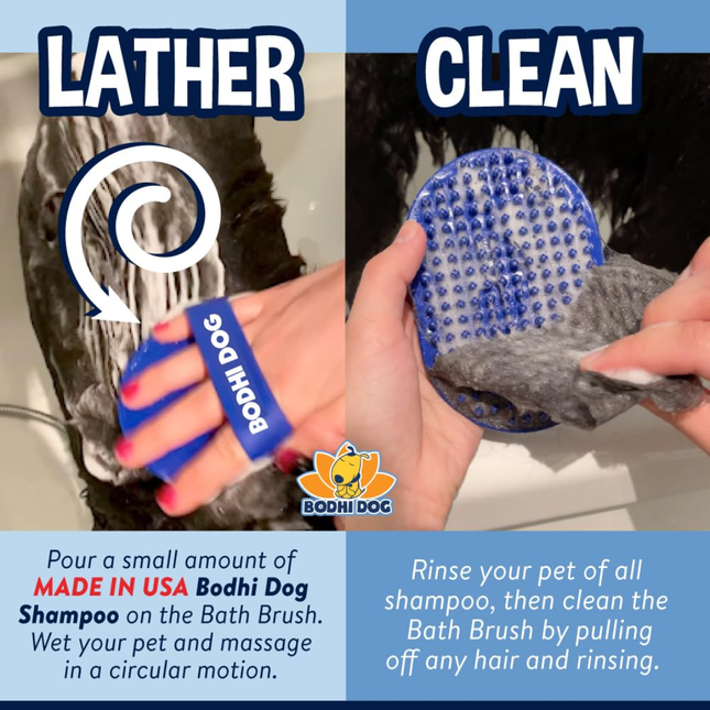 🐶 Dog Shampoo Bath Brush – Gentle Grooming Massage for Bath Time
