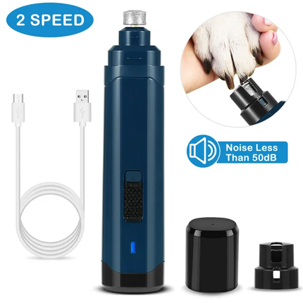 🐶 Pet Nail Grinder – Quiet USB Rechargeable Grooming Tool