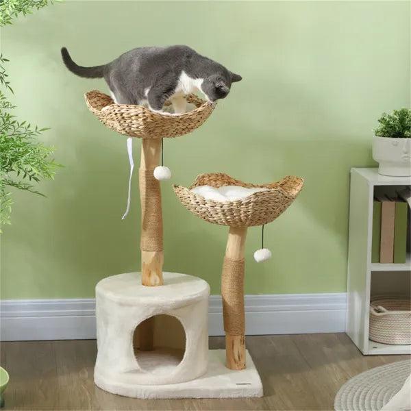 🐱 Tall Cat Tree Tower – Premium Climbing Frame with Condo & Perches