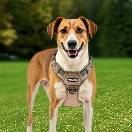 🐶 No-Pull Tactical Dog Harness – Adjustable for Large Dogs