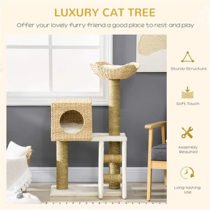 🐱 Cat Tree Tower – Multi-Level Climbing Frame with Scratching Posts