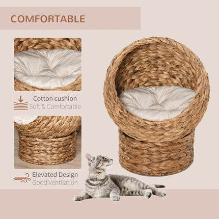 🐱 Indoor Cat House & Bed – Cosy Wooden Hideaway for Cats