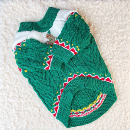 🐶 Christmas Wool Dog Sweater – Cozy Holiday Knit