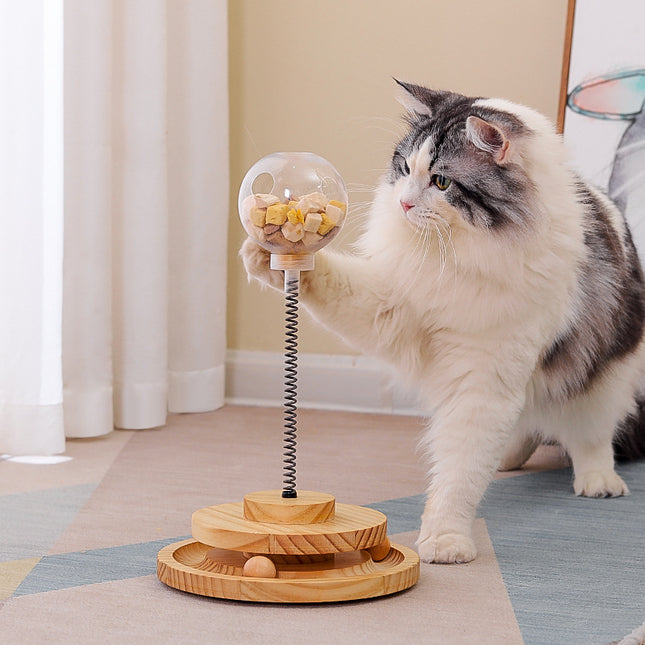 🐱 Cat Treat Dispenser Ball – Catnip Toy & Treat Puzzle
