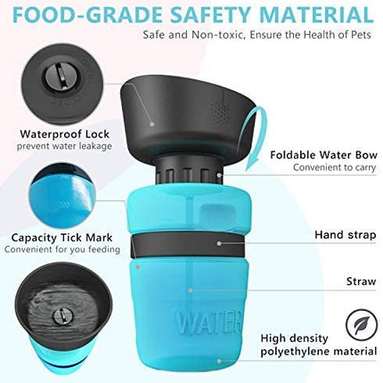 🐶 Foldable Dog Travel Water Bottle – Portable Dispenser