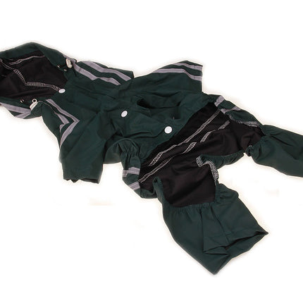 🐶 British-Style Dog Raincoat – Waterproof Reflective Cape
