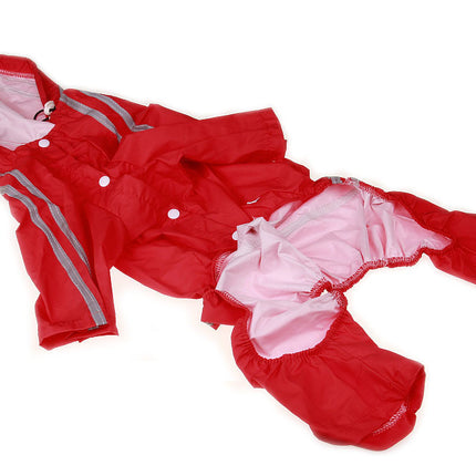 🐶 British-Style Dog Raincoat – Waterproof Reflective Cape