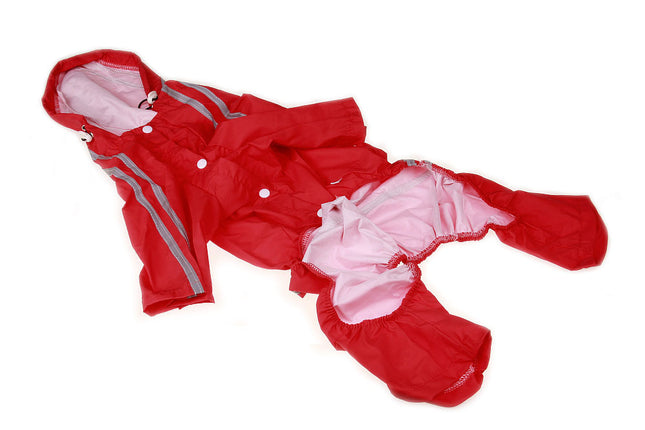 🐶 British-Style Dog Raincoat – Waterproof Reflective Cape