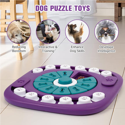 🐶 Interactive Dog Puzzle Toy – Treat Dispensing Enrichment Game