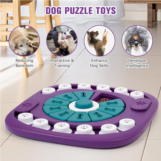 🐶 Interactive Dog Puzzle Toy – Treat Dispensing Enrichment Game