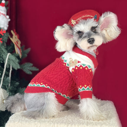 🐶 Christmas Wool Dog Sweater – Cozy Holiday Knit