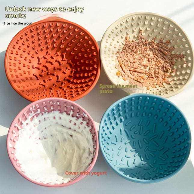 🐶 Dog Slow Feeder Bowl – Silicone Lick Mat for Fast Eaters