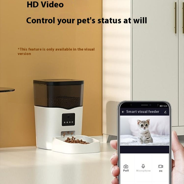 🐱 Smart Automatic Cat Feeder – Timed Portions with Video Monitor