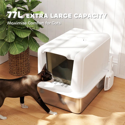 🐱 Cat Litter Box Enclosure – Compact Hidden Litter Cabinet with Scoop