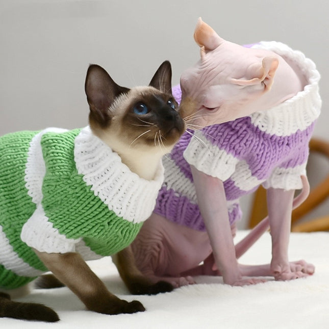 🐱 Cat Warm Sweater – Cozy Knit for Hairless & Short-Haired Cats