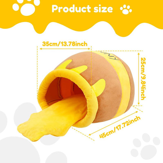 🐱 Honey Pot Cat Cave Bed – Memory Foam Cozy Hideaway