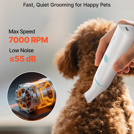 🐶 4-in-1 Dog Grooming Clipper Kit – Quiet Rechargeable Trimmer