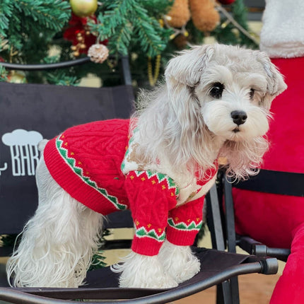 🐶 Christmas Wool Dog Sweater – Cozy Holiday Knit