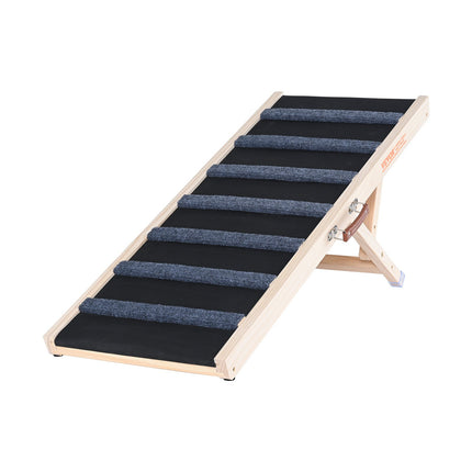 🐶 Folding Dog Ramp – Adjustable Pet Ramp for Bed, Sofa & Car