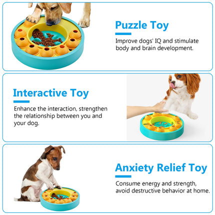 🐶🐱 Puzzle Slow Feeder – Interactive Treat Dispensing Bowl for Dogs & Cats