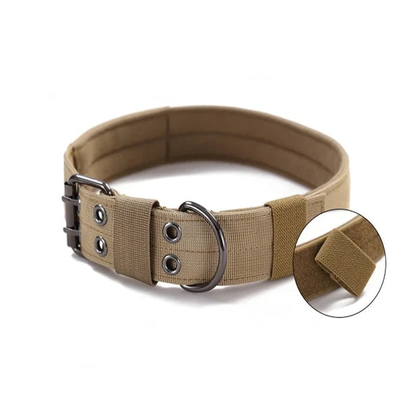 🐶 Wide Tactical Heavy Duty Nylon Large Dog Collar K9 Military With Metal Buckle
