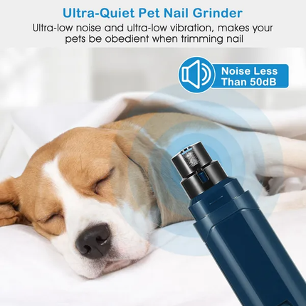 🐶 Pet Nail Grinder – Quiet USB Rechargeable Grooming Tool