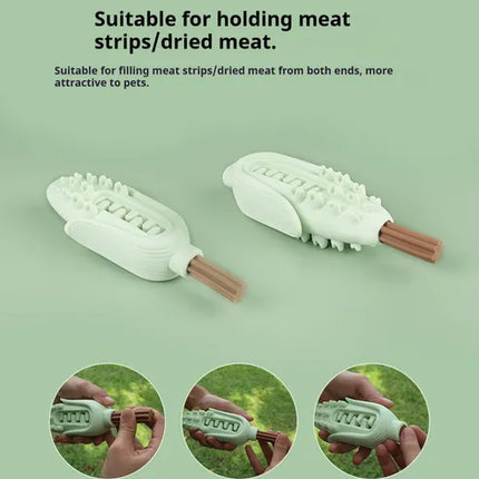 🐶 Corn Chew Stick – Food-Grade Silicone Teething Toy for Dogs
