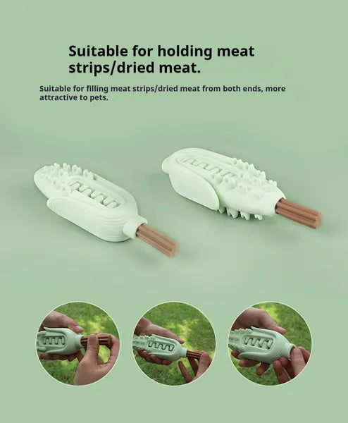🐶 Corn Chew Stick – Food-Grade Silicone Teething Toy for Dogs