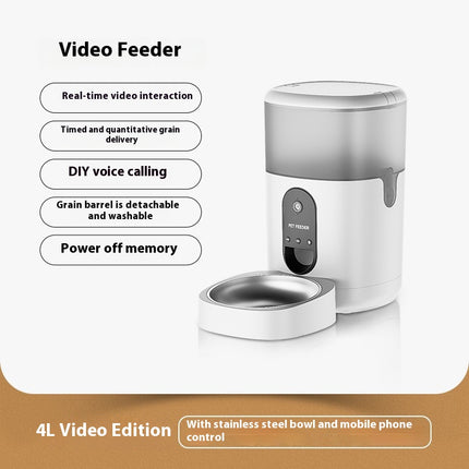 🐱 Smart Automatic Cat Feeder – Timed Portions with Video Monitor