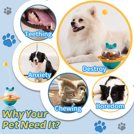 🐶🐱 Guardian Tumbler Treat Toy – Leaky Food Dispenser for Dogs & Cats