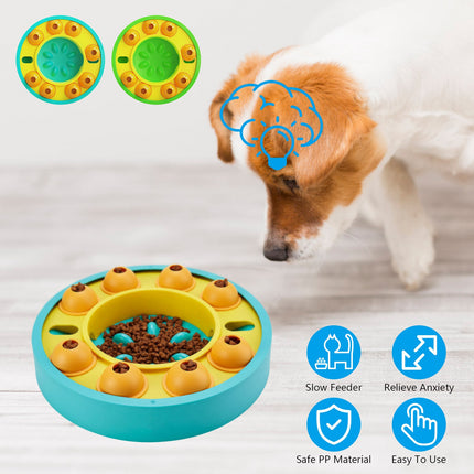 🐶🐱 Puzzle Slow Feeder – Interactive Treat Dispensing Bowl for Dogs & Cats