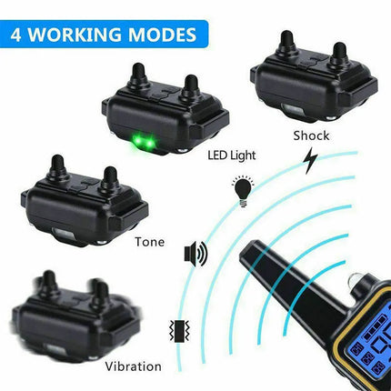 🐶 3000 FT Dog Training US Collar Rechargeable Remote Shock PET Waterproof Trainer