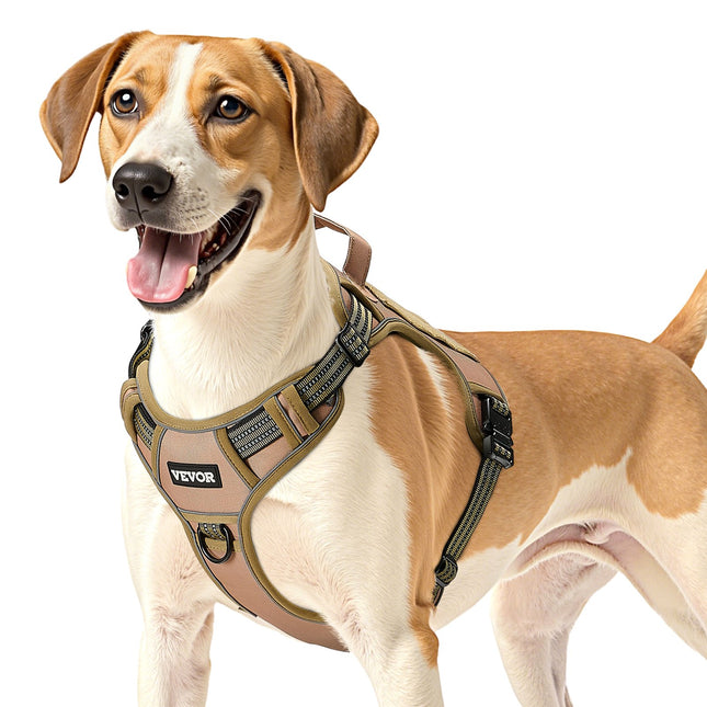 🐶 No-Pull Tactical Dog Harness – Adjustable for Large Dogs
