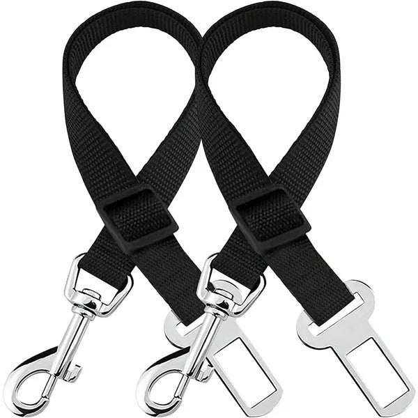 🐶 2 Pack Cat DOG PET Safety Seatbelt Car Vehicle Seat Belt Adjustable Harness Lead