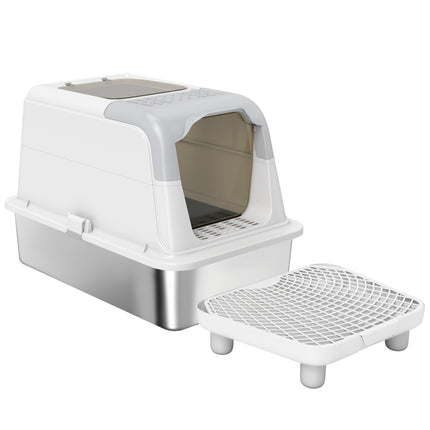 🐱 Enclosed Cat Litter Box with Scoop & Deodorizer – Front Entry Privacy Design