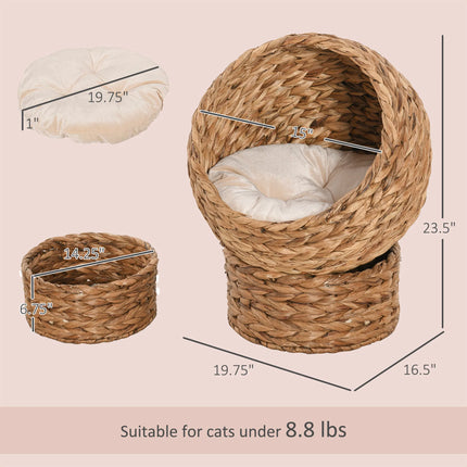🐱 Indoor Cat House & Bed – Cosy Wooden Hideaway for Cats