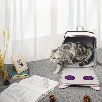 🐱 Space Capsule Cat Backpack – Bubble Window Carrier
