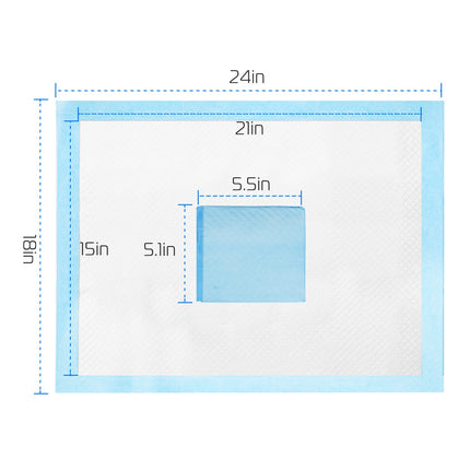🐶 Dog Training Pads 50-Pack – Super Absorbent Puppy Pee Pads