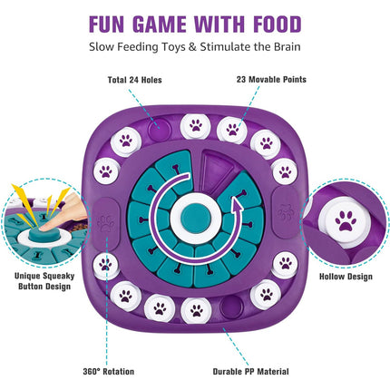 🐶 Interactive Dog Puzzle Toy – Treat Dispensing Enrichment Game