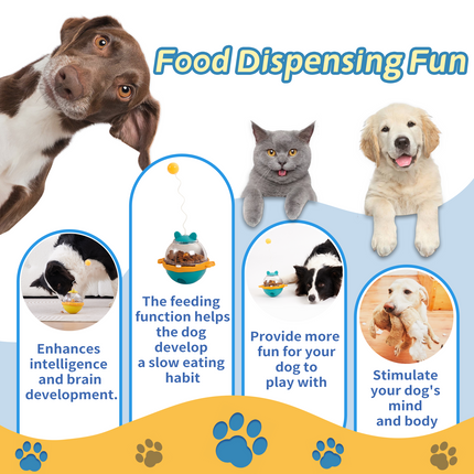 🐶🐱 Guardian Tumbler Treat Toy – Leaky Food Dispenser for Dogs & Cats