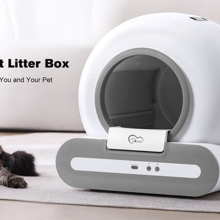 [*] DOEL 65L Self-Cleaning Cat Litter Box – Smart App Control (2.4G WiFi Only)