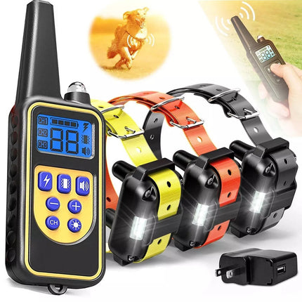 🐶 3000 FT Dog Training US Collar Rechargeable Remote Shock PET Waterproof Trainer