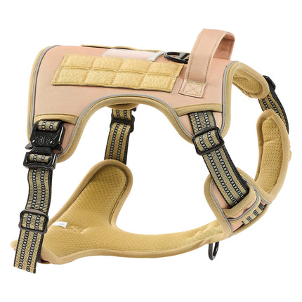 🐶 Tactical No-Pull Dog Harness – Adjustable Padded Vest for Large Dogs