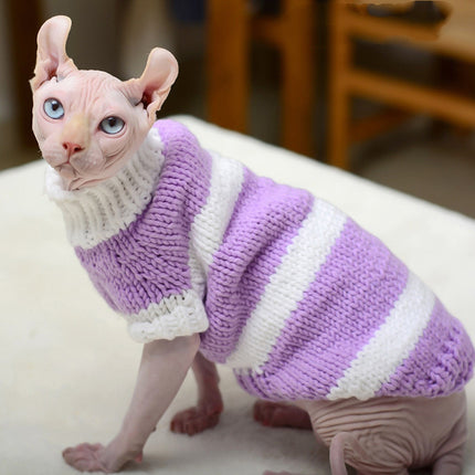 🐱 Cat Warm Sweater – Cozy Knit for Hairless & Short-Haired Cats