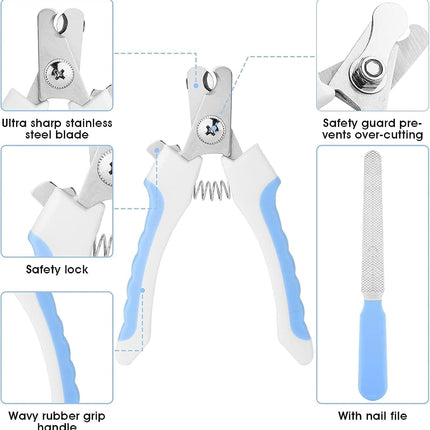 🐱🐶 7-Piece Pet Grooming Kit – Brush, Nail Clipper & Flea Comb Set