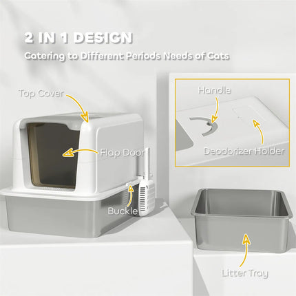 🐱 Cat Litter Box Enclosure – Compact Hidden Litter Cabinet with Scoop