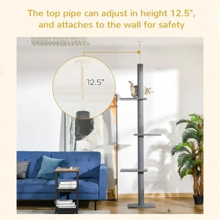 🐱 Cat Tree Tower – Cosy Climbing Frame with Hammock & Scratching Posts